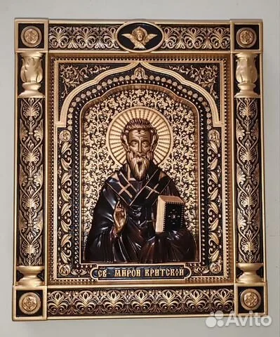 На память: Икона резная Мирон Критский