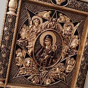 Резная Икона Неополимая Купина — оригинальный подарок — фотография 2
