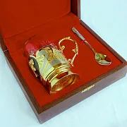 Подстаканник «Пантера» из Златоуста в подарок — фотография 2