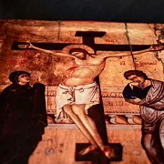 Икона "Распятие Иисуса Христа " +подставка — красивый подарок — фотография 6