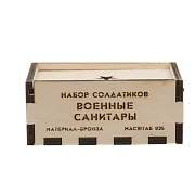 Подарочный бронзовый набор солдатиков «Советские санитары», 5 шт., 1:35 — фотография 2