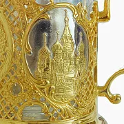 Подстаканник «Красная площадь» для чая в подарок — фотография 2