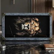 Нарды под стеклом «Царь зверей» — красивый подарок — фотография 8
