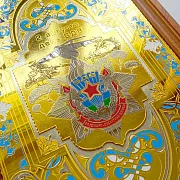 Деревянные нарды «ВДВ» с позолоченной златоустовской гравюрой — оригинальный подарок — фотография 7