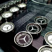 Комплект стальных фишек для нард «Mercedes» в подарок — фотография 9