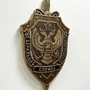 Герб ФСБ, резной из ясеня — оригинальный подарок — фотография 2