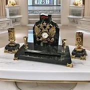 Часы «Президентские» с подставками и гербом РФ — красивый подарок — фотография 1