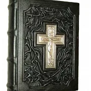 Ручная работа: Евангелие — книга в кожаном переплёте — фотография 2