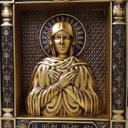 Подарочная резная Икона Святая Лия — фотография 5