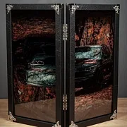 Нарды под стеклом «BMW X5» — оригинальный подарок — фотография 5