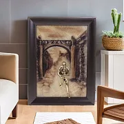 Бронзовая картина «Саксофонист. Сумерки» — оригинальный подарок — фотография 1
