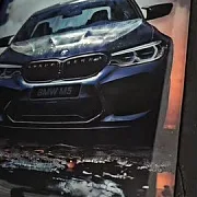 В подарок: Нарды под стеклом «BMW M5 Ангельские глазки» — фотография 1