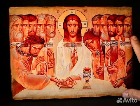 На память: Икона современного письма "Тайная Вечеря"