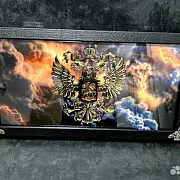 На память: Нарды под стеклом «Держава» — фотография 5