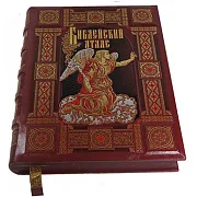 Библейский атлас — книга в кожаном переплёте — красивый подарок — фотография 5