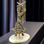 Подарочная статуэтка «Сослан» из бронзы на ониксе — фотография 1