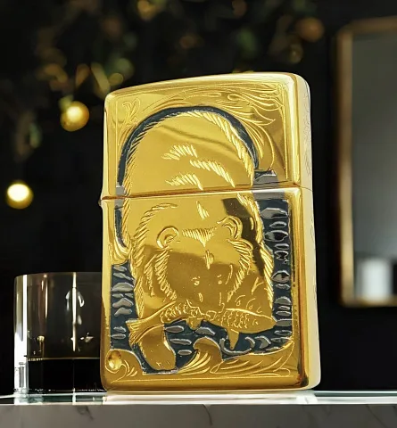 Оригинальная зажигалка Zippo "Медведь" № 2 — красивый подарок