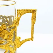 На память: Латунный подстаканник «Рыцари» — фотография 6