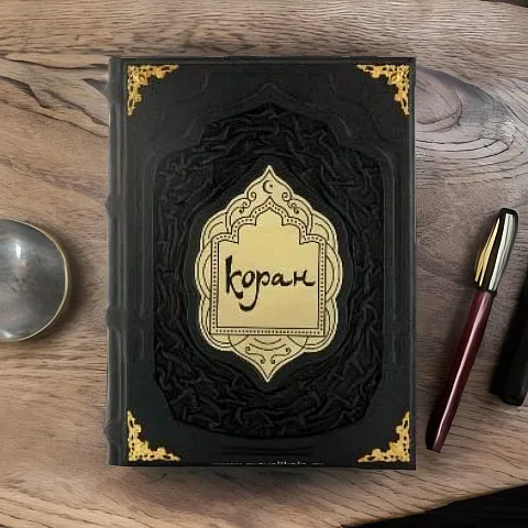 Коран (большой формат) — книга в кожаном переплёте в подарок