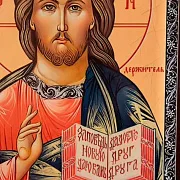 Икона с ковчегом "Христос Вседержитель" — оригинальный подарок — фотография 3