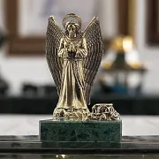 Ручная работа: Бронзовая статуэтка «Ангел. Большой» с подсвечником — фотография 1
