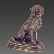 На память: Бронзовая статуэтка «Охотничья» с патиной — фотография 2