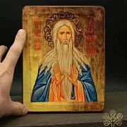 Подарочная икона святого Макария Великого. Ручная работа — фотография 1