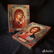 В подарок: Венчальная пара. Казанская Богоматерь и Вседержите — фотография 3