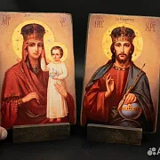 Венчальная пара. Богоматерь и Спас Вседержитель+по — красивый подарок — фотография 1