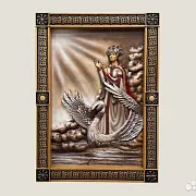 Резная картина из массива бука, 55 × 40 см — красивый подарок — фотография 1