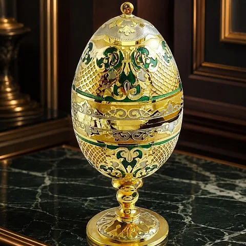 На память: Сувенир "Яйцо-рюмки". Златоуст