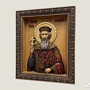 Икона резная из дерева Святой Князь Владимир — необычный подарок — фотография 3