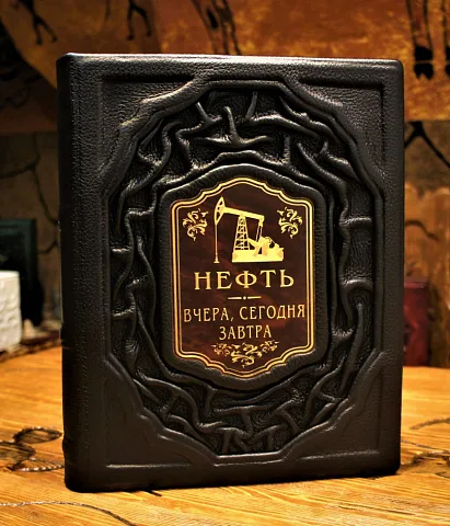 На память: Нефть. Вчера, сегодня, завтра — книга в коже