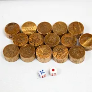 Ручная работа: Нарды из карельской берёзы — фотография 3
