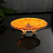 Дизайнерская конфетница из янтаря — красивый подарок — фотография 1