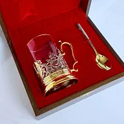 На память: Бронзовый подстаканник «USSR» — фотография 4